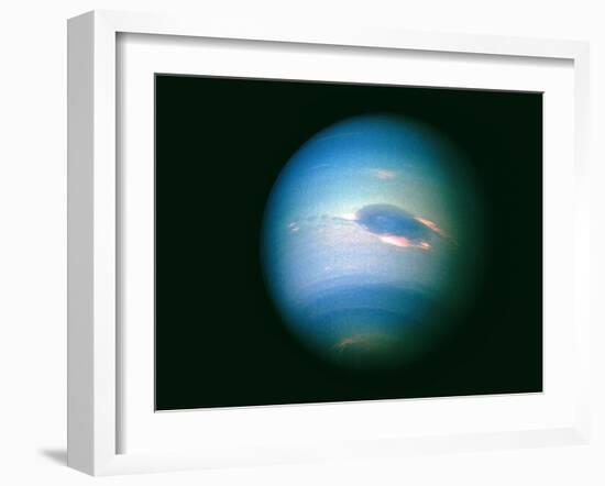 Voyager 2 Image of the Planet Neptune-null-Framed Photographic Print