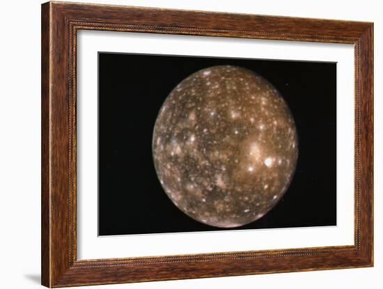 Voyager 2 Photo of Callisto, Jupiter's Fourth Moon-null-Framed Photographic Print