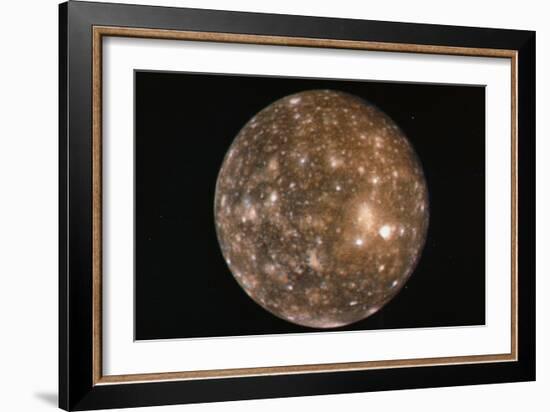 Voyager 2 Photo of Callisto, Jupiter's Fourth Moon-null-Framed Photographic Print