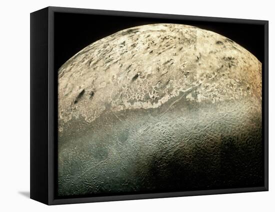 Voyager 2 Photomosaic of Neptune's Moon Triton-null-Framed Premier Image Canvas