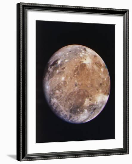 Voyager I Photo of Ganymede, Jupiter's Third Moon-null-Framed Photographic Print