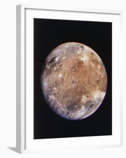 Voyager I Photo of Ganymede, Jupiter's Third Moon-null-Framed Photographic Print