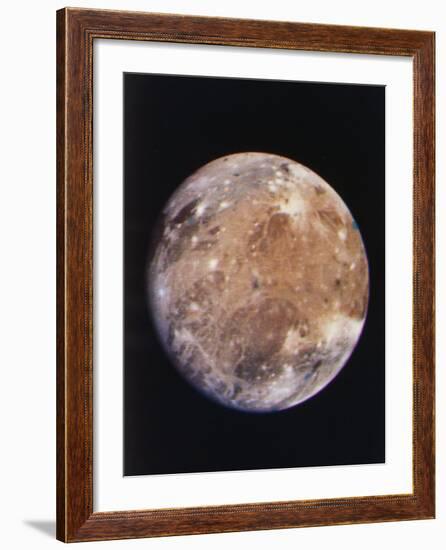 Voyager I Photo of Ganymede, Jupiter's Third Moon--Framed Photographic Print