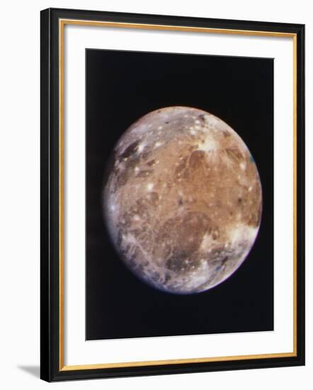 Voyager I Photo of Ganymede, Jupiter's Third Moon-null-Framed Photographic Print