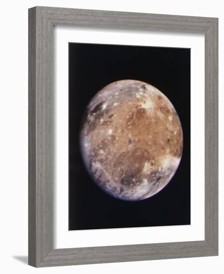 Voyager I Photo of Ganymede, Jupiter's Third Moon-null-Framed Photographic Print