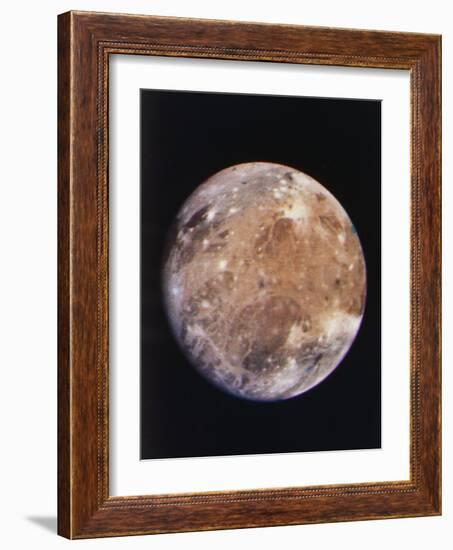 Voyager I Photo of Ganymede, Jupiter's Third Moon-null-Framed Photographic Print