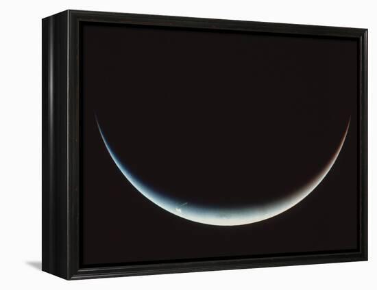 Voyager II Image of a Crescent Neptune-null-Framed Premier Image Canvas