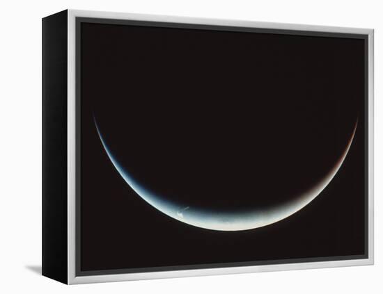 Voyager II Image of a Crescent Neptune-null-Framed Premier Image Canvas