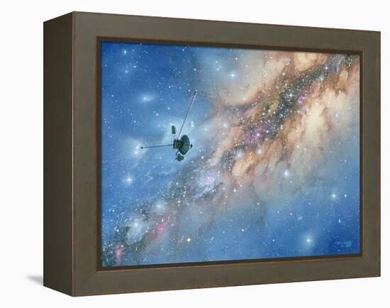 Voyager Spacecraft-Chris Butler-Framed Premier Image Canvas