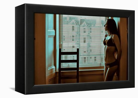 Voyeur 11-Craig J^ Brown-Framed Premier Image Canvas