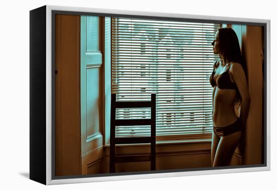 Voyeur 11-Craig J^ Brown-Framed Premier Image Canvas