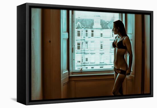 Voyeur 8-Craig J^ Brown-Framed Premier Image Canvas