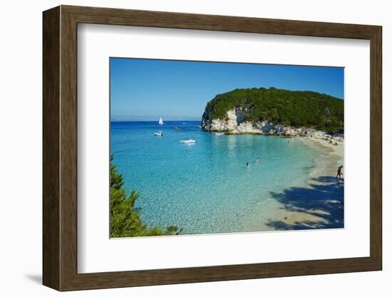 Vrika Beach, Antipaxos, Antipaxi, Ionian Islands, Greek Islands, Greece, Europe-Tuul-Framed Photographic Print