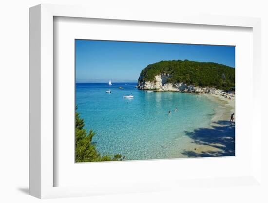 Vrika Beach, Antipaxos, Antipaxi, Ionian Islands, Greek Islands, Greece, Europe-Tuul-Framed Photographic Print