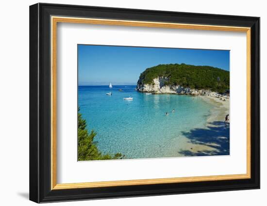 Vrika Beach, Antipaxos, Antipaxi, Ionian Islands, Greek Islands, Greece, Europe-Tuul-Framed Photographic Print