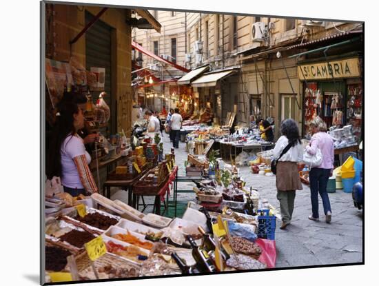 Vucciria Market, Palermo, Sicily, Italy, Europe-Levy Yadid-Mounted Photographic Print