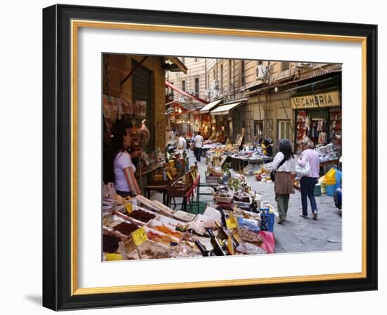 Vucciria Market, Palermo, Sicily, Italy, Europe-Levy Yadid-Framed Photographic Print