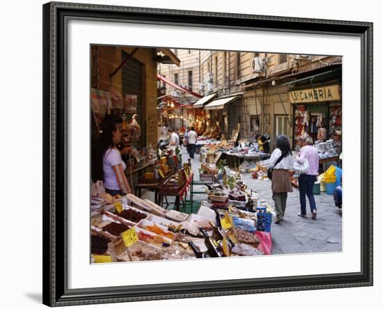 Vucciria Market, Palermo, Sicily, Italy, Europe-Levy Yadid-Framed Photographic Print