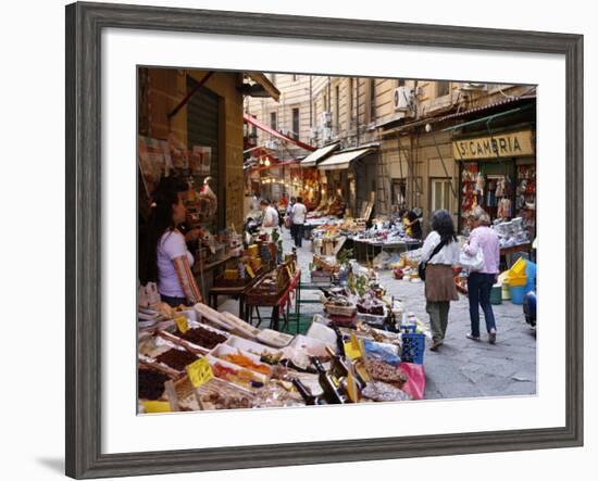 Vucciria Market, Palermo, Sicily, Italy, Europe-Levy Yadid-Framed Photographic Print