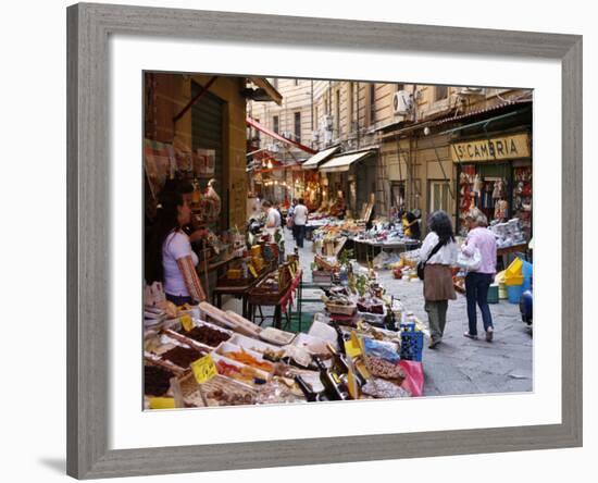 Vucciria Market, Palermo, Sicily, Italy, Europe-Levy Yadid-Framed Photographic Print