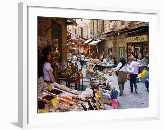 Vucciria Market, Palermo, Sicily, Italy, Europe-Levy Yadid-Framed Photographic Print