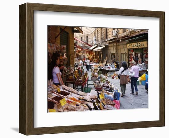 Vucciria Market, Palermo, Sicily, Italy, Europe-Levy Yadid-Framed Photographic Print