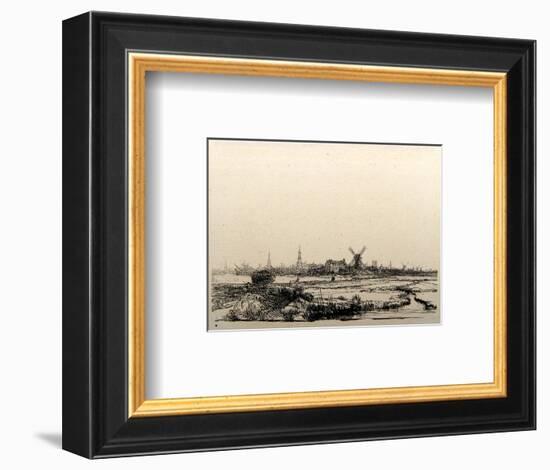 Vue d'Amsterdam (B210)-Amand Durand-Framed Collectable Print