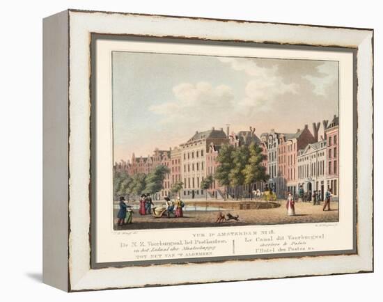 Vue D'Amsterdam No.18. De N.Z. Voorburgwal-Cornelis de Kruyff-Framed Premier Image Canvas