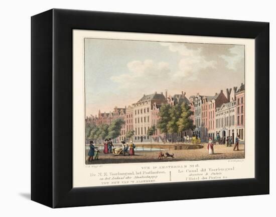 Vue D'Amsterdam No.18. De N.Z. Voorburgwal-Cornelis de Kruyff-Framed Premier Image Canvas