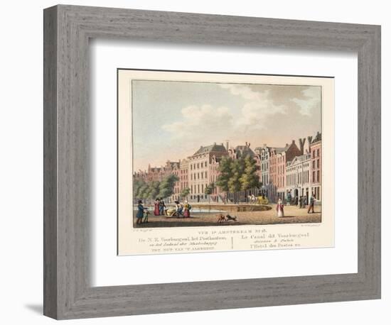 Vue D'Amsterdam No.18. De N.Z. Voorburgwal-Cornelis de Kruyff-Framed Giclee Print