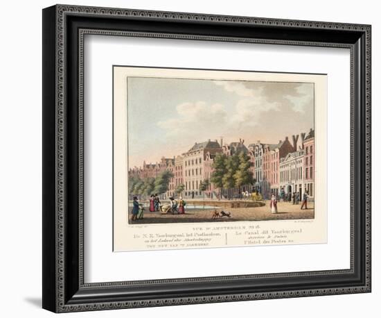 Vue D'Amsterdam No.18. De N.Z. Voorburgwal-Cornelis de Kruyff-Framed Giclee Print