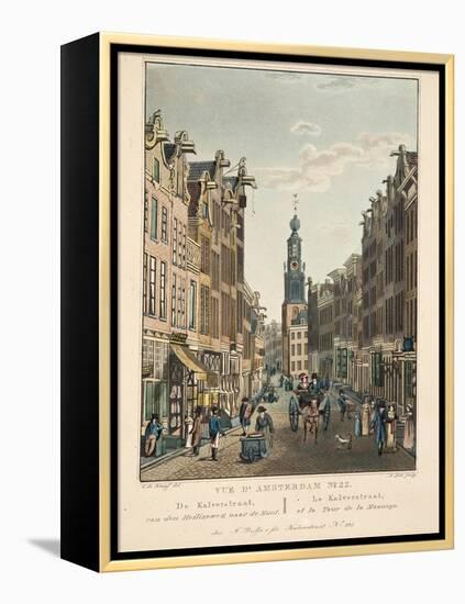 Vue D'Amsterdam No.22. De Kalverstraat-Cornelis de Kruyff-Framed Premier Image Canvas