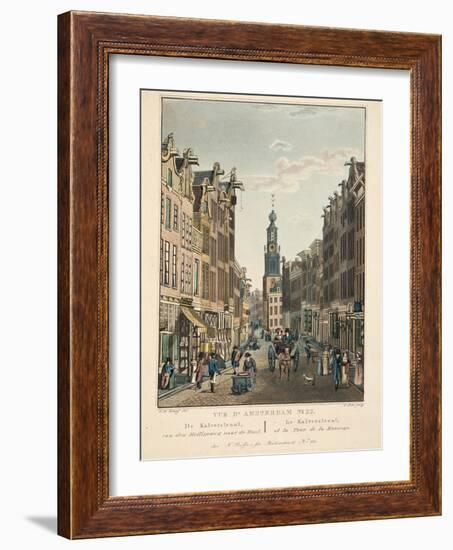 Vue D'Amsterdam No.22. De Kalverstraat-Cornelis de Kruyff-Framed Giclee Print