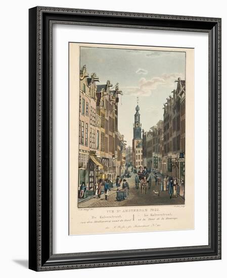 Vue D'Amsterdam No.22. De Kalverstraat-Cornelis de Kruyff-Framed Giclee Print