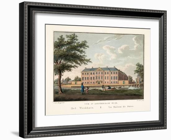 Vue D'Amsterdam No. 25, Het Werkhuis, La Maison De Force, 1825-Cornelis de Kruyff-Framed Giclee Print