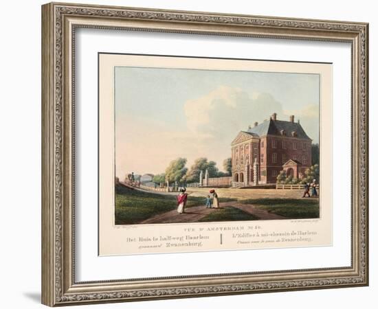 Vue D'Amsterdam No.40. Het Huis Te Half-Weg Haarlem Genaamd Zwanenburg. L'Edificea À Mi-Chemin De H-Cornelis de Kruyff-Framed Giclee Print