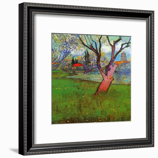 Vue D'Arles Avec Arbres En Fleurs-Vincent van Gogh-Framed Art Print