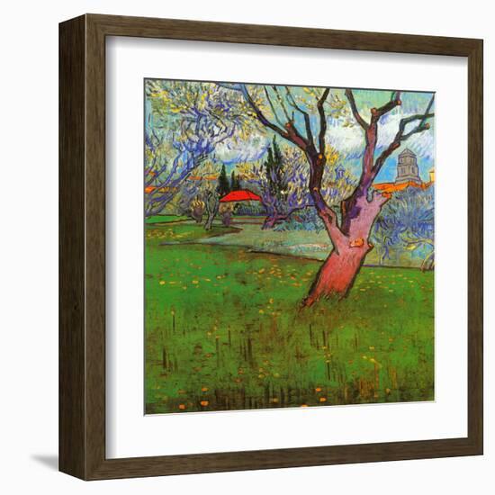 Vue D'Arles Avec Arbres En Fleurs-Vincent van Gogh-Framed Art Print