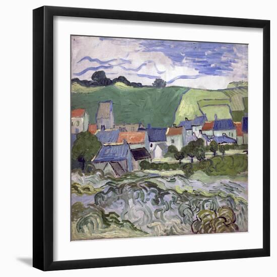 Vue D'auvers Sur Oise (Auvers-Sur-Oise) (France) - Peinture De Vincent Van Gogh (1853-1890), Huile-Vincent van Gogh-Framed Giclee Print