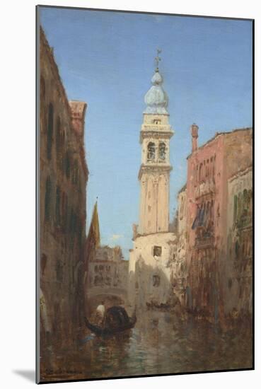 Vue d'un canal à Venise-Félix Ziem-Mounted Giclee Print