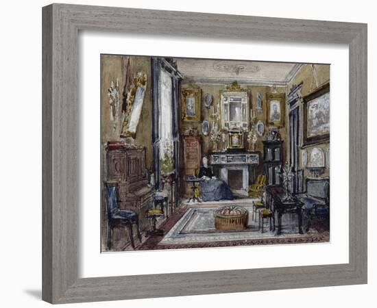 Vue d'un salon-Gustave Moreau-Framed Giclee Print