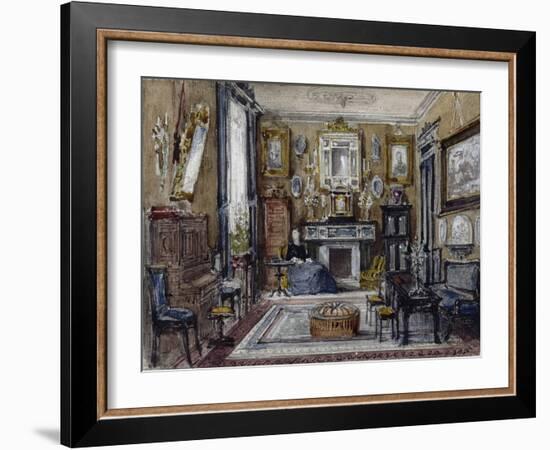 Vue d'un salon-Gustave Moreau-Framed Giclee Print