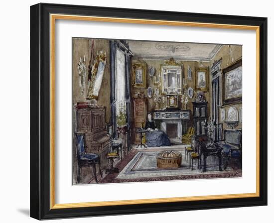 Vue d'un salon-Gustave Moreau-Framed Giclee Print