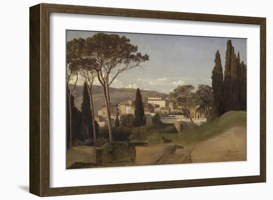 Vue d'une villa romaine-Jean Benouville-Framed Giclee Print