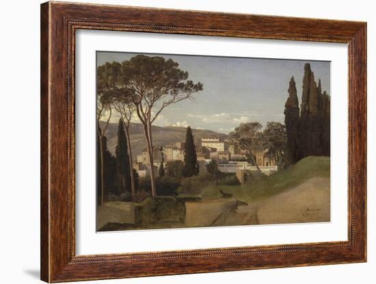 Vue d'une villa romaine-Jean Benouville-Framed Giclee Print