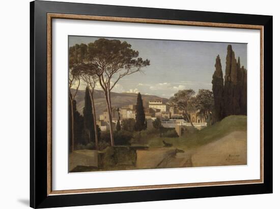 Vue d'une villa romaine-Jean Benouville-Framed Giclee Print