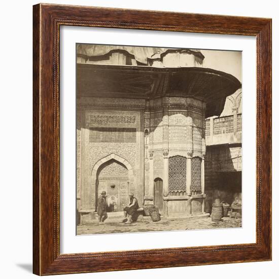 Vue de Constantinople, ancienne fontaine de sultan Mahmoud-Felice Beato-Framed Giclee Print