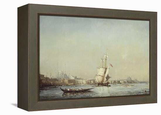 Vue de Constantinople-Félix Ziem-Framed Premier Image Canvas