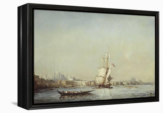 Vue de Constantinople-Félix Ziem-Framed Premier Image Canvas