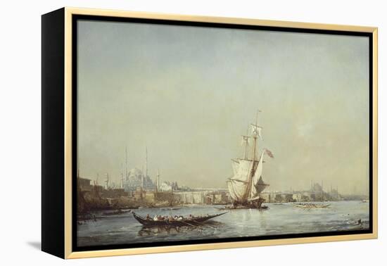 Vue de Constantinople-Félix Ziem-Framed Premier Image Canvas